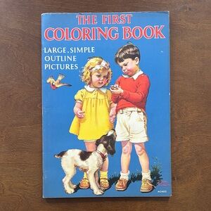 The First Coloring Book with Vintage Cover